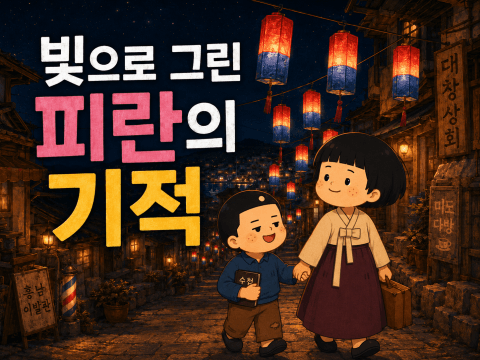 빛으로 그린 피란의 기적 사진